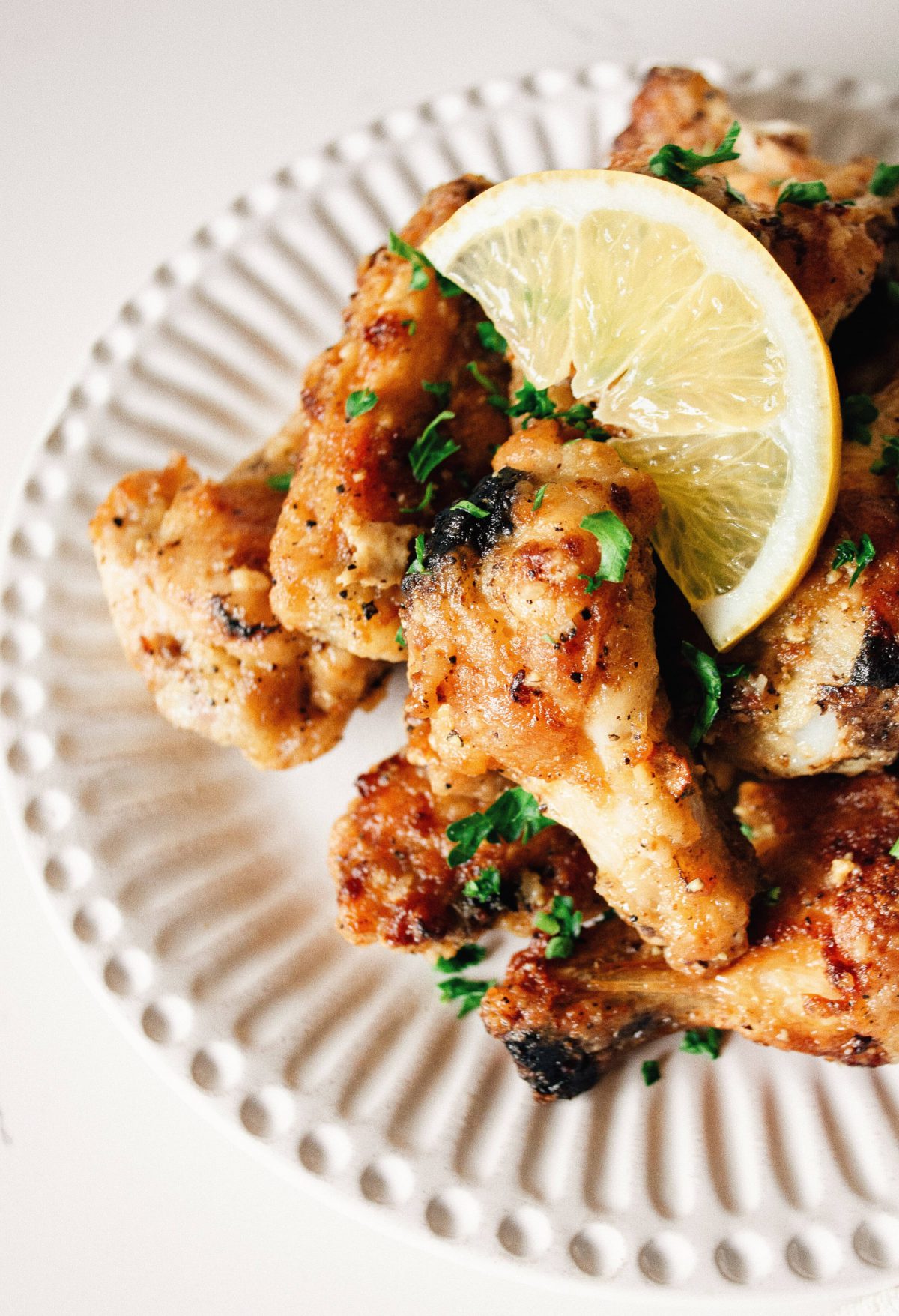 OvenBaked Lemon Pepper Wings thisisavocado_