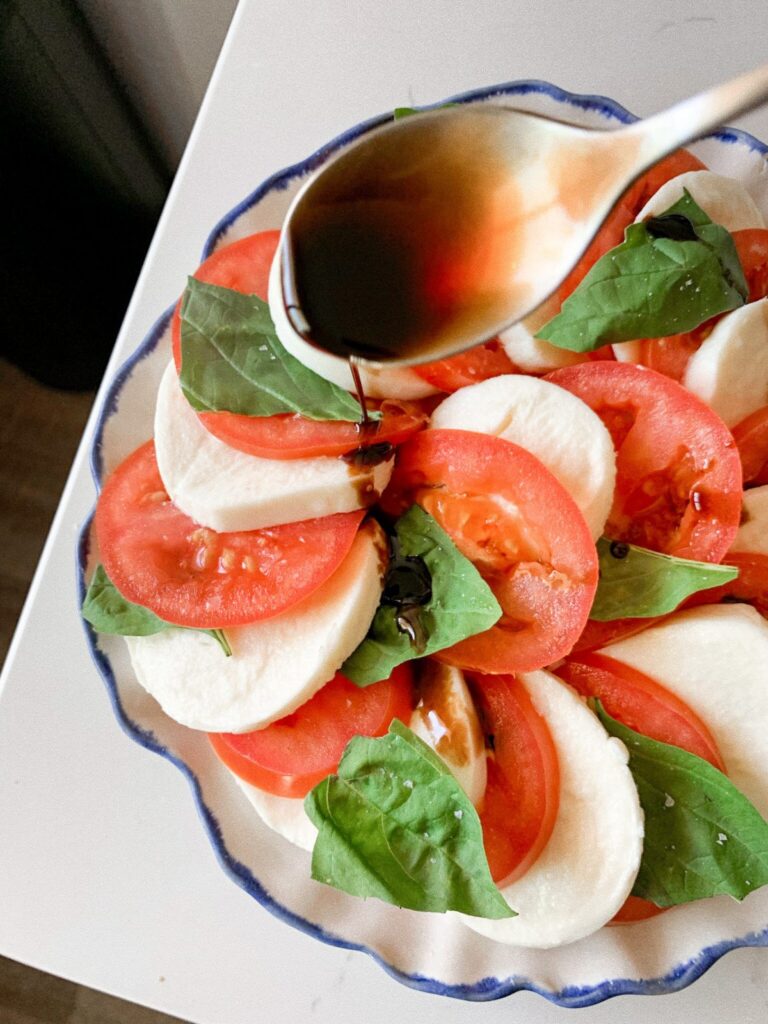 How to Make Caprese Salad with Homemade Balsamic Glaze
