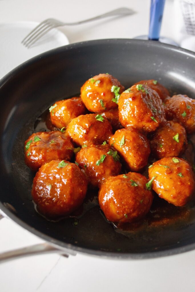 Juicy Oven-Baked Honey Chipotle Chicken Meatballs